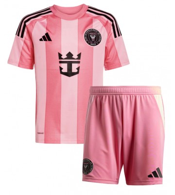 Inter Miami Rodrigo De Paul #7 Hjemmebanetrøje Børn 2025-26 Kortærmet (+ Korte bukser)